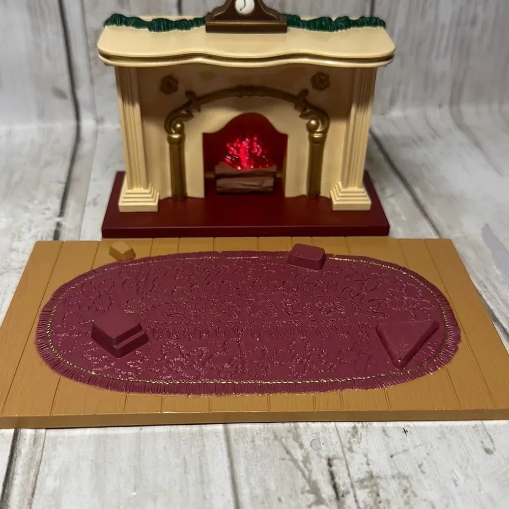 Vtg 1993 Hallmark Keepsake Ornaments The Bearingers Mama Abernathy‎ Fireplace